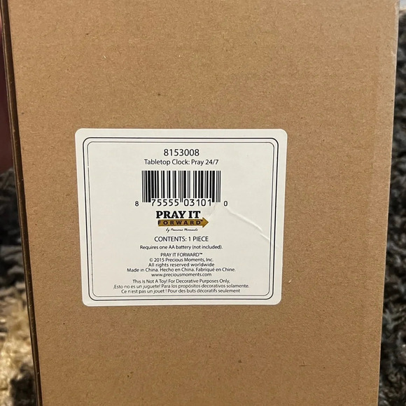NIB Precious Moments Pray It Forward Collection-Pray 24/7 Clock - Picture 4 of 5